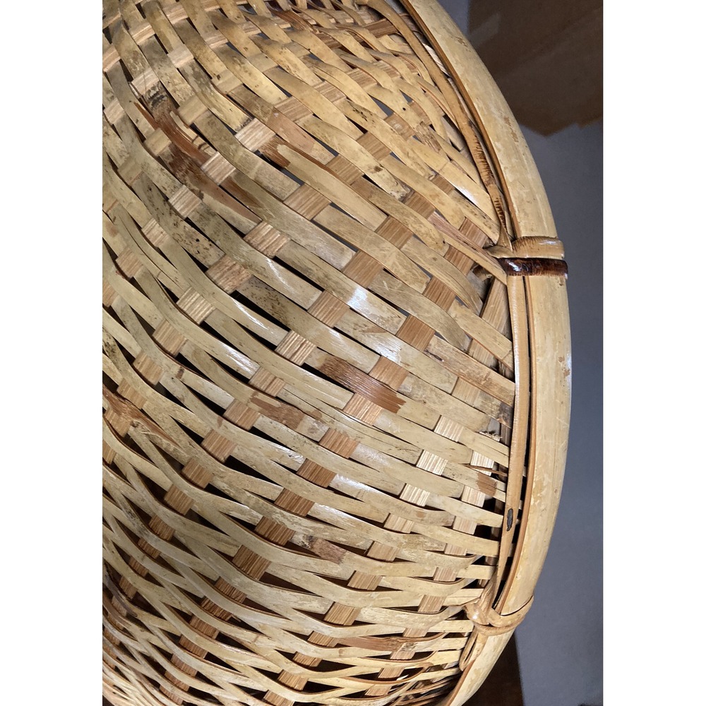 Beautiful Large Sieve Woven Split Bamboo Basket Tray Southeastern ASIA - Picture 16 of 16